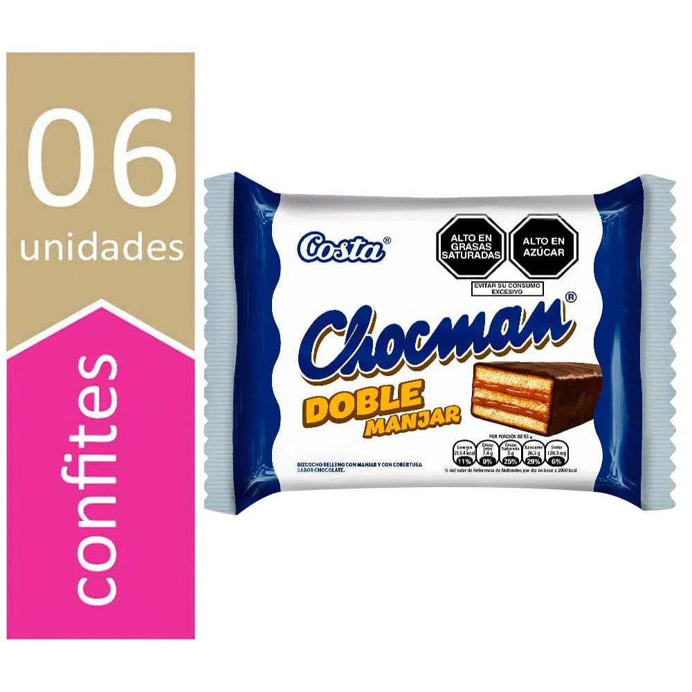 Sixpack Chocman Doble Manjar