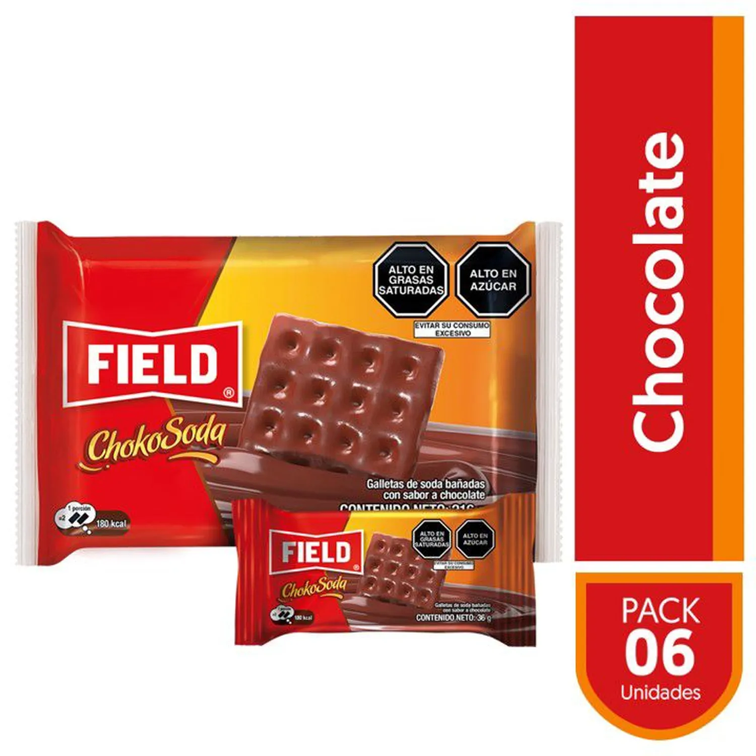 Galleta Field Chokosoda Sixpack 216 g